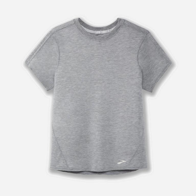 Brooks Distance - Camisetas Manga Corta Mujer - Gris (DZ7268014)